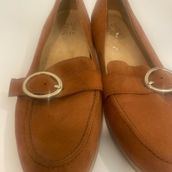 Naturalizer Women's Brown Buckle Loafers - Picture 4 of 5